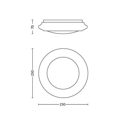 Philips - Plafoniera LED LED/6W/230V 2700K