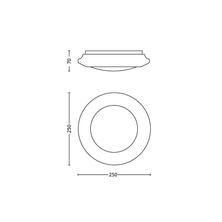 Philips - Plafoniera LED LED/6W/230V 2700K