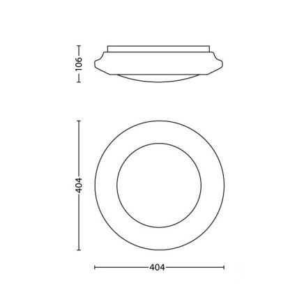 Philips - Lampada da soffitto LED/20W/230V 4000K