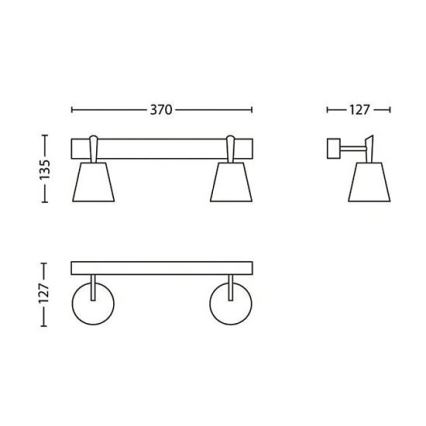 Philips - Lampada da bagno 2xG9/28W/230V