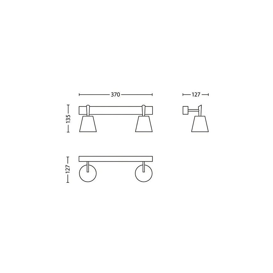 Philips - Lampada da bagno 2xG9/28W/230V