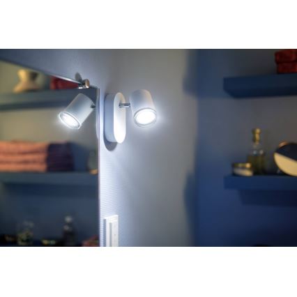 Philips - Applique LED da bagno dimmerabile Hue ADORE 1xGU10/5W/230V IP44 + Telecomando