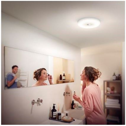 Philips - Plafoniera LED da bagno dimmerabile Hue STRUANA LED/27W/230V IP44 + telecomando