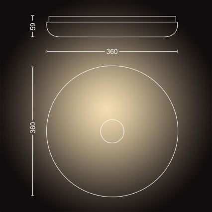 Philips - Plafoniera LED da bagno dimmerabile Hue STRUANA LED/27W/230V IP44 + telecomando