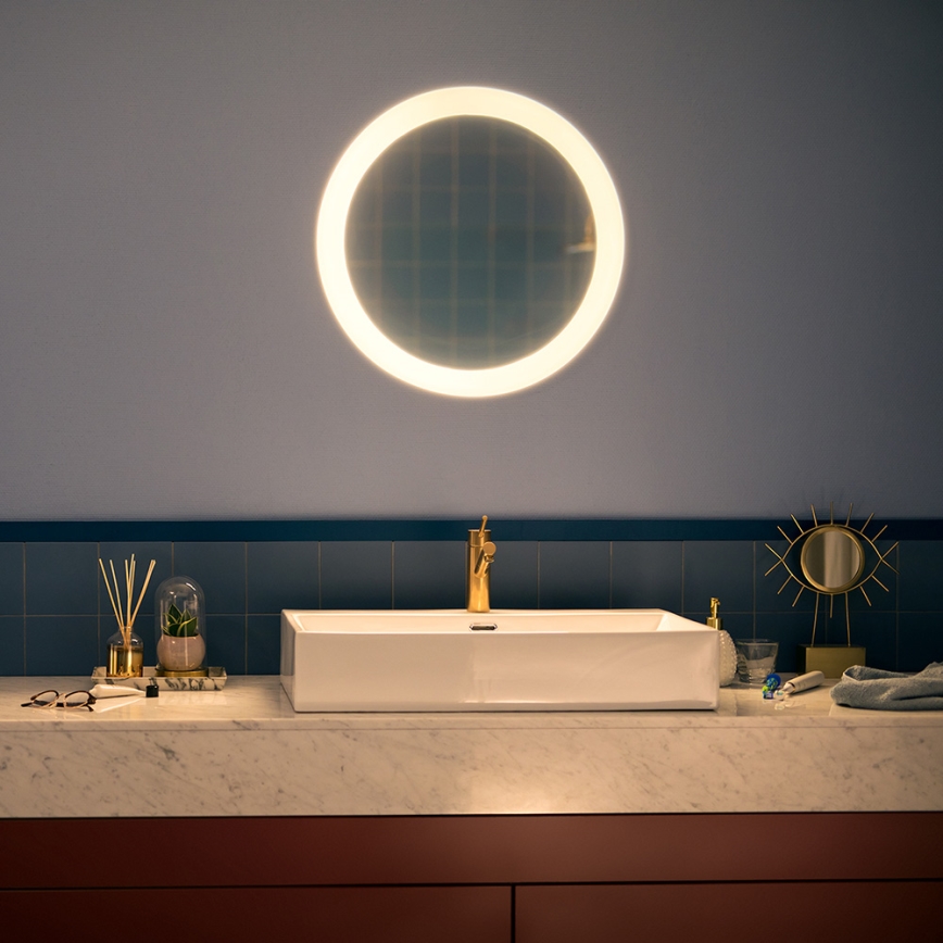 Philips 34357/11/P7 - Specchio da bagno LED con illuminazione HUE ADORE LED/40W