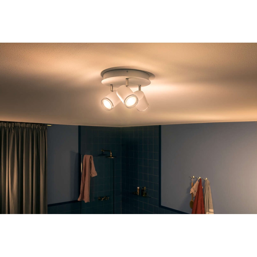 Philips 34362/31/P7- Faretto LED da bagno HUE ADORE 3xGU10/5,5W/230V