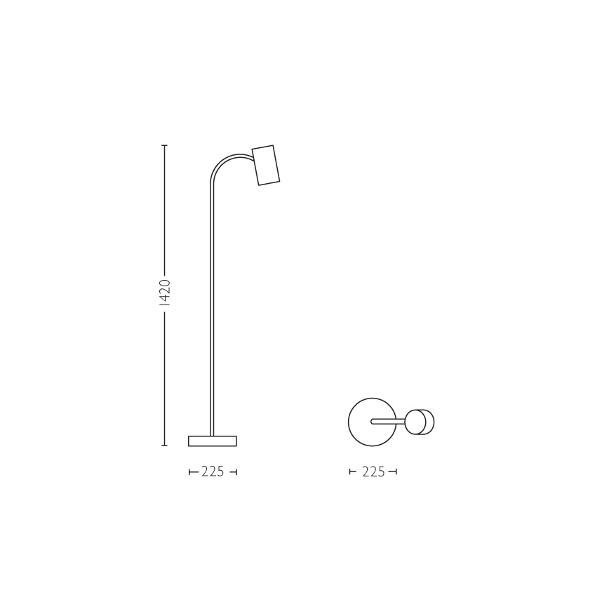 Philips 36056/31/E7 - Lampada da terra  MYLIVING HIMROO 1xE27/15W/230V