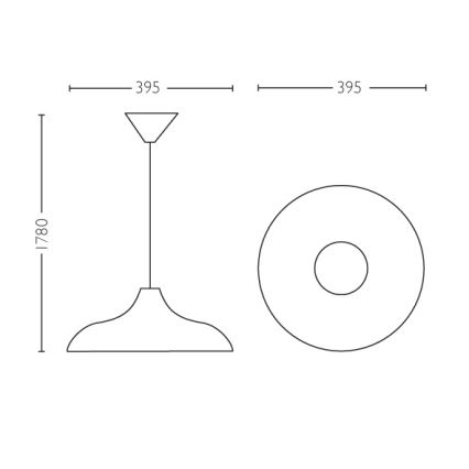 Philips 36532/30/E7 - Lampada a sospensione MYLIVING SURREY E27/60W/230V