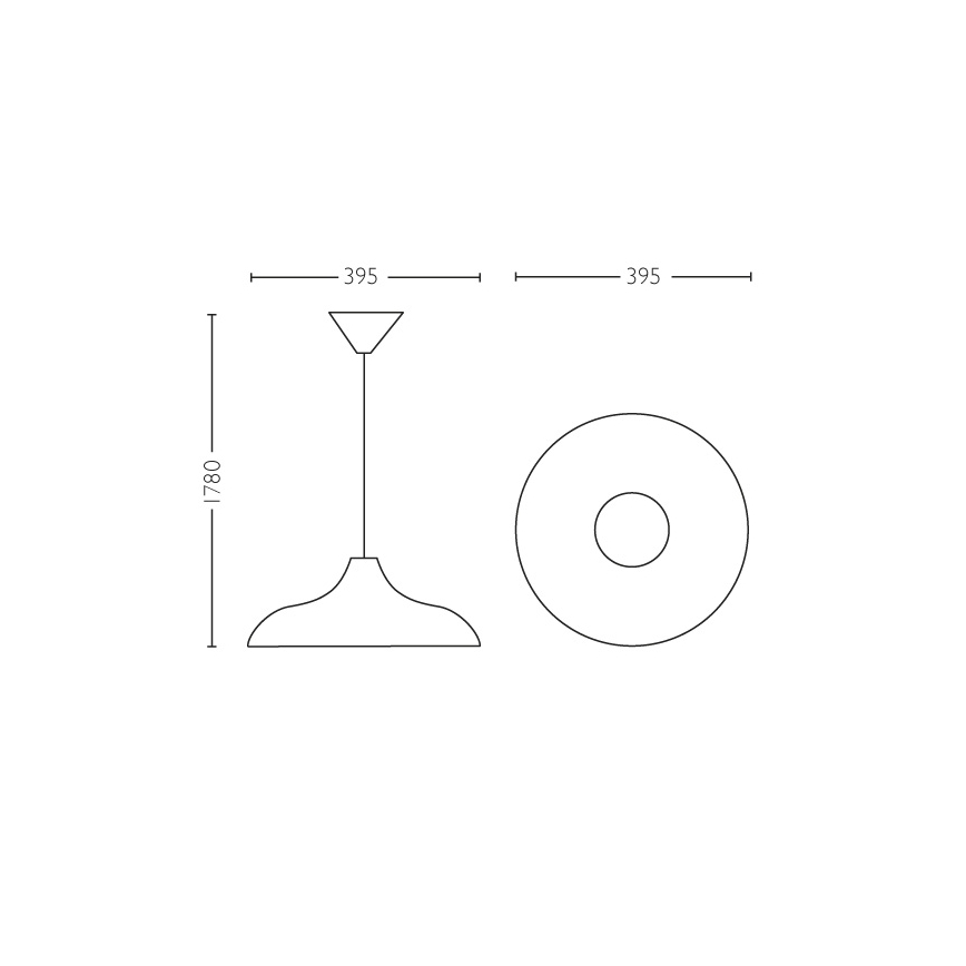Philips 36532/30/E7 - Lampada a sospensione MYLIVING SURREY E27/60W/230V