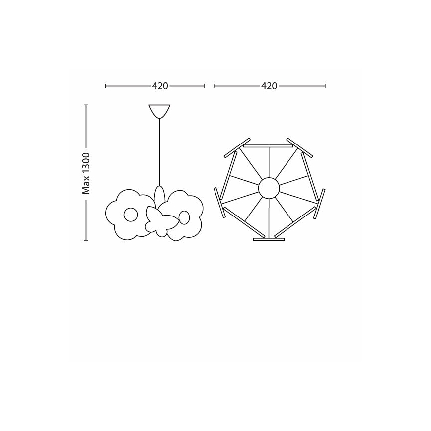 Philips - Lampadario LED per bambini 1xE27/11W/230V