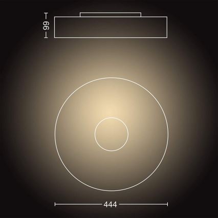 Philips - Plafoniera LED dimmerabile Hue FAIR LED/33,5W/230V + Telecomando