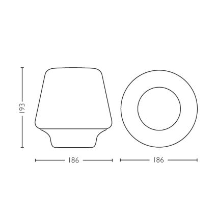 Philips - Lampada LED da tavolo dimmerabile Hue WELLNESS 1xE27/9,5W/230V