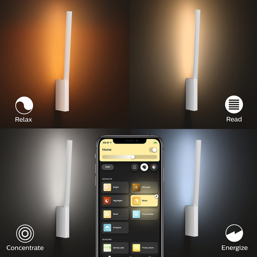Philips 40902/31/P9 - Applique a LED HUE LIANE 1xLED/12W/230V