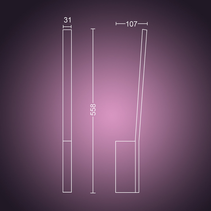Philips 40902/31/P9 - Applique a LED HUE LIANE 1xLED/12W/230V