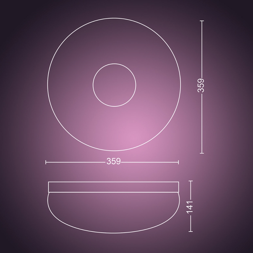 Philips 40905/31/P9 - Plafoniera LED HUE FLOURISH LED/32W/230V