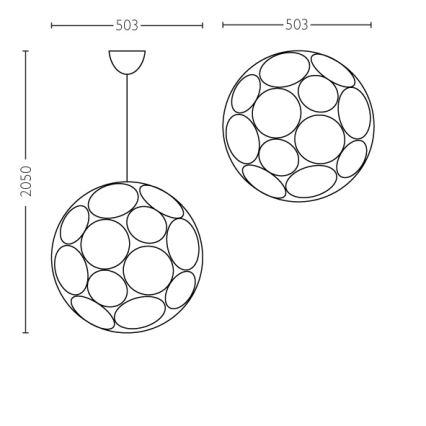 Philips - Lampada a sospensione E27/60W/230V