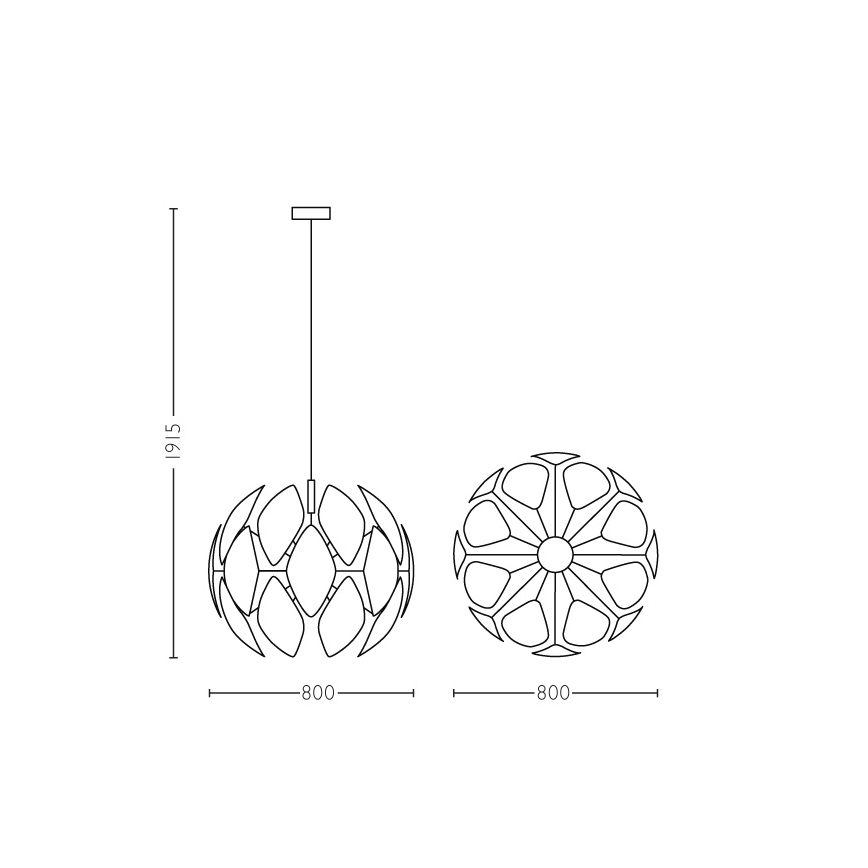 Philips - Lampada a sospensione E27/60W/230V