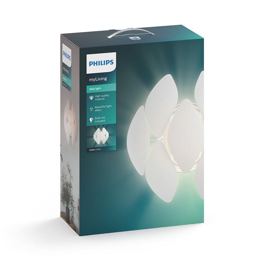 Philips 40963/31/PN - Applique MYLIVING CHIFFON 1xE27/60W/230V