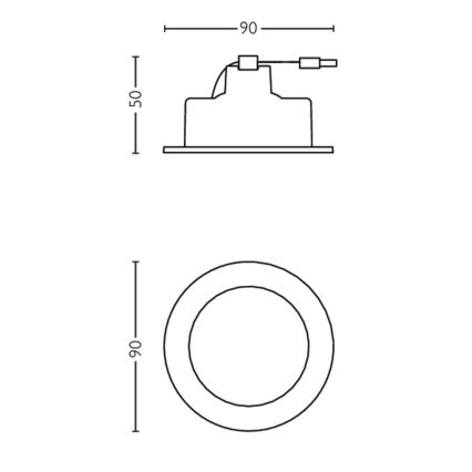 Philips 50113/87/P0 - SET 3x Lampada LED da incasso dimmerabile CASEMENT LED/4,5W/230V