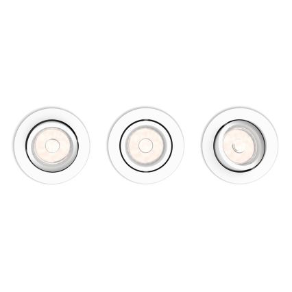 Philips - SET 3pz Lampada da incasso 1xGU10/5,5W/230V