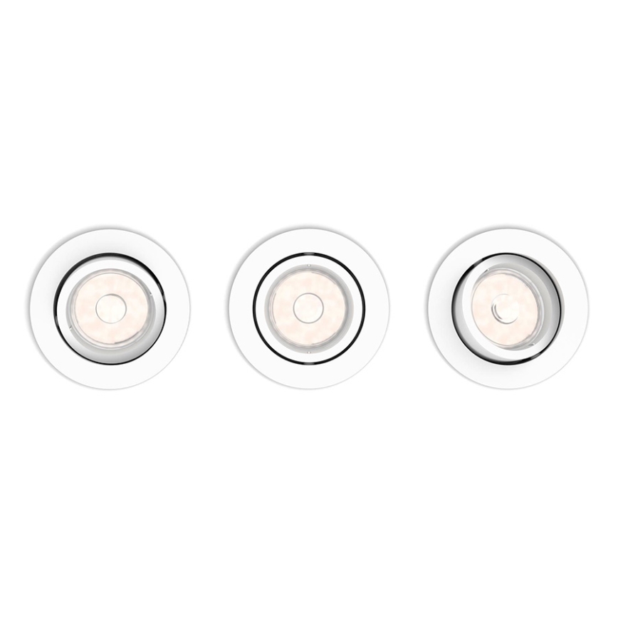Philips - SET 3pz Lampada da incasso 1xGU10/5,5W/230V