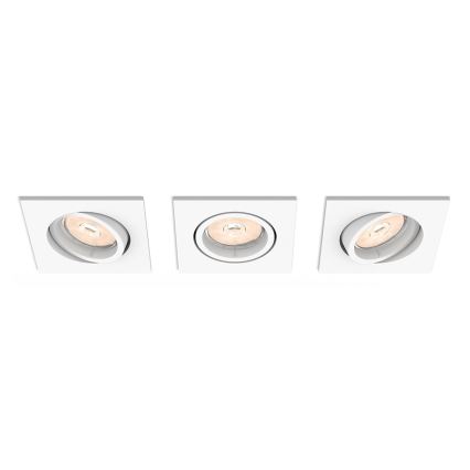 Philips - SET 3x Lampada da incasso 1xGU10/5,5W/230V