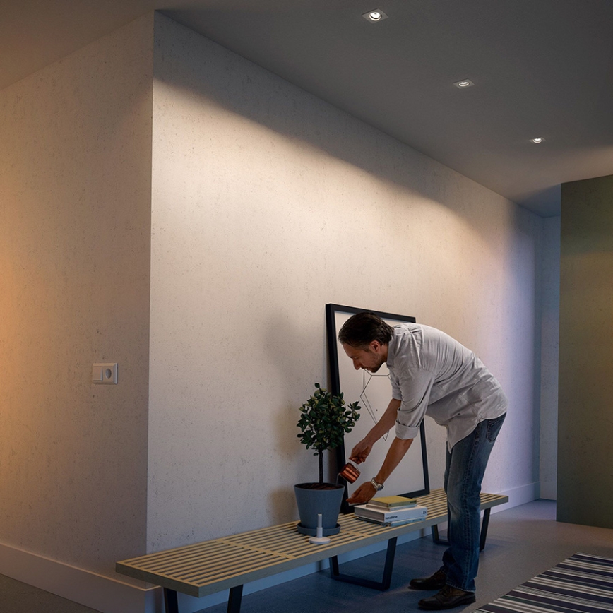 Philips - Set di 3 faretti da incasso 1xGU10/5,5W/230V