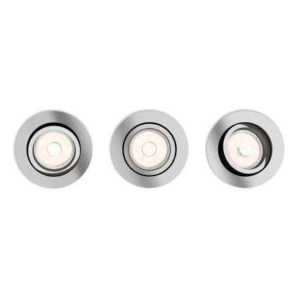 Philips - KIT 3x Lampada da incasso 1xGU10/5,5W/230V