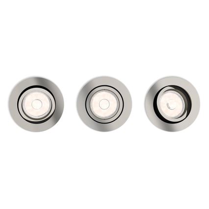 Philips - KIT 3x Lampada da incasso 1xGU10/5,5W/230V