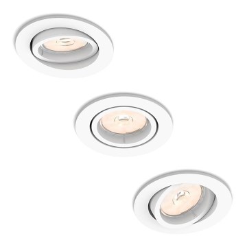 Philips 50393/31/PN - Set da 3 faretti da incasso DONEGAL 1xGU10/5,5W/230V