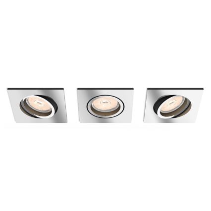 Philips - KIT 3x Lampada da incasso 1xGU10/5,5W/230V