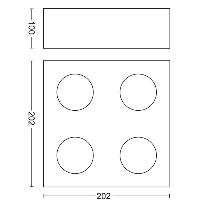 Philips - Faretto LED dimmerabile 4xLED/4,5W/230V