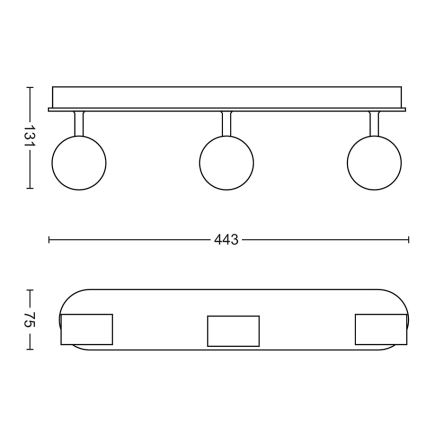 Philips - Faretto LED dimmerabile 3xLED/4,5W/230V