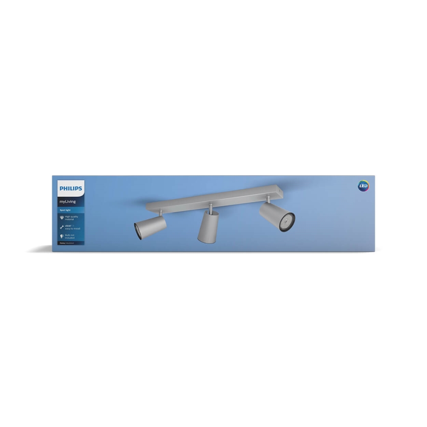 Philips - Faretto LED 3xGU10/5,5W/230V