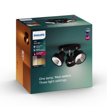 Philips 50603/30/P0 - Faretto LED dimmerabile BUKKO 3xLED/4,3W/230V