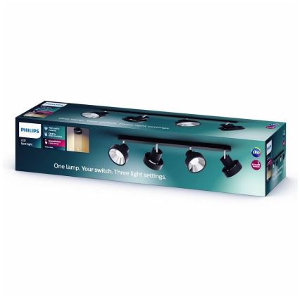 Philips 50604/30/P0 - Faretto LED BUKKO 4xLED/4,3W/230V
