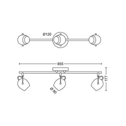 Philips - Luce Spot a LED 3xLED/4,5W/230V