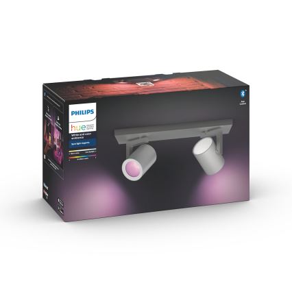 Philips - LED RGBW Faretto dimmerabile Hue ARGENA 2xGU10/5,7W/230V