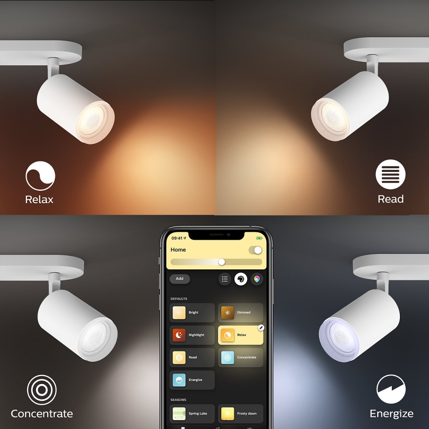 Philips 50632/31/P7 - Luce Spot a LED HUE FUGATO 2xGU10/5,7W/230V