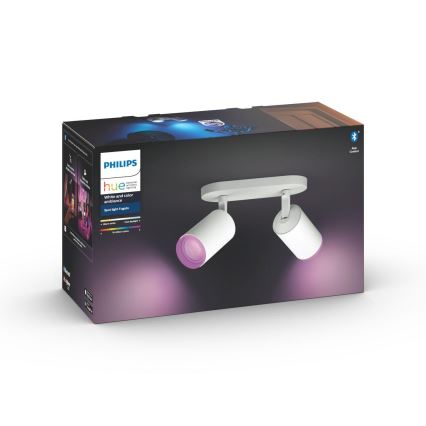 Philips - LED RGBW Faretto dimmerabile Hue FUGATO 2xGU10/5,7W/230V