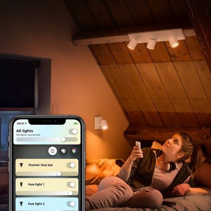 Philips - Lampada dimmerabile LED Hue RUNNER 1xGU10/5W/230V + telecomando