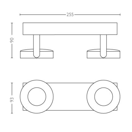 Philips - Faretto dimmerabile 2xLED/4,5W