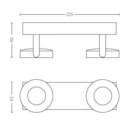 Philips - Faretto dimmerabile 2xLED/4,5W