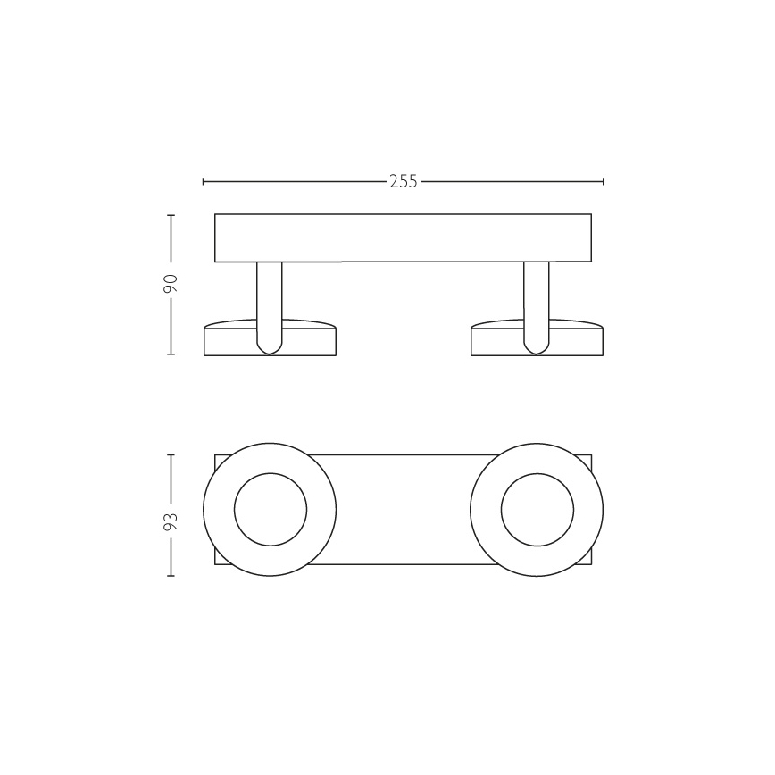 Philips - Faretto dimmerabile 2xLED/4,5W