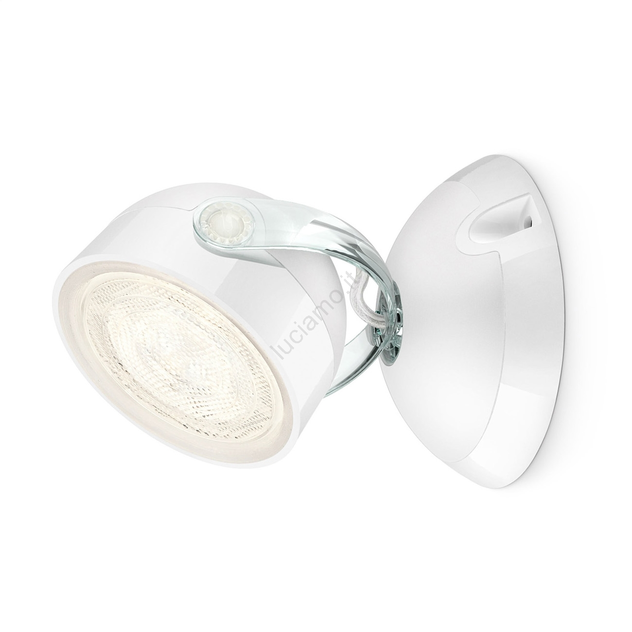 Philips Myliving Lampada Da Soffitto A LED Integrato 10W, Bianca, Luce Calda 2700K, Vetro Bianco