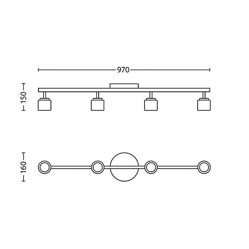 Philips - Faretto LED 4xLED/4W/230V