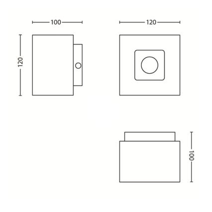 Philips 56230/48/PN - Plafoniera TEMPO 1xGU10/50W/230V