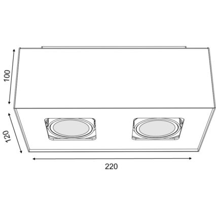 Philips 56232/48/PN - Faretto LED TEMPO 2xGU10/6W/230V