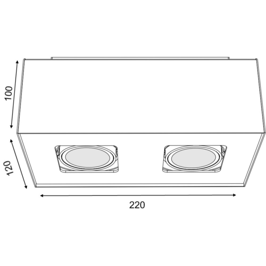 Philips 56232/48/PN - Faretto LED TEMPO 2xGU10/6W/230V