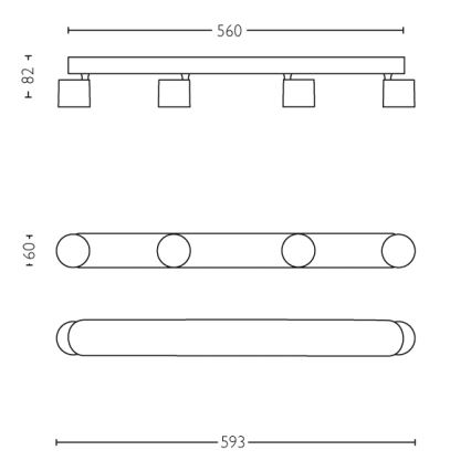 Philips - Luce Spot a LED dimmerabile 4xLED/4,5W/230V